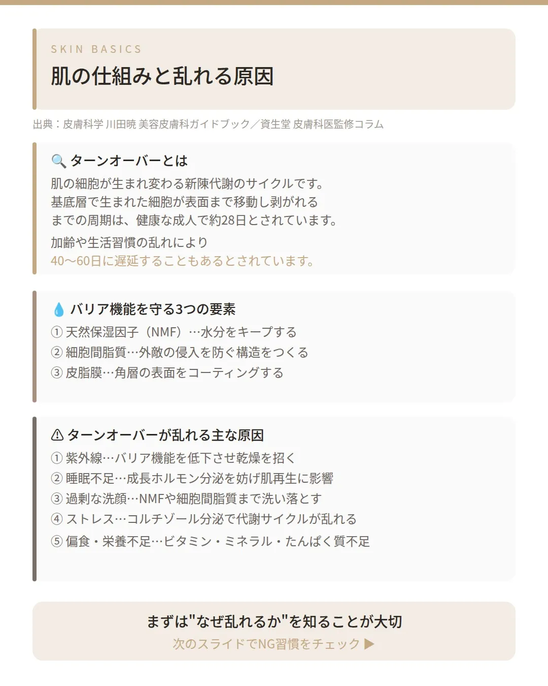 ✨ スキンケア、毎日しているのに肌が整わない…なぜ？