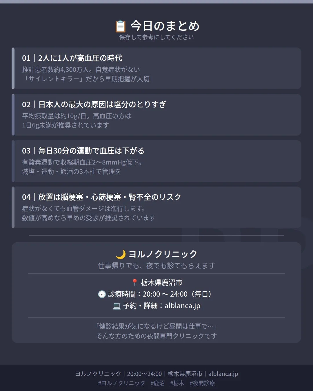 🩺 健診で「血圧が高め」と言われたまま、放置していませんか？