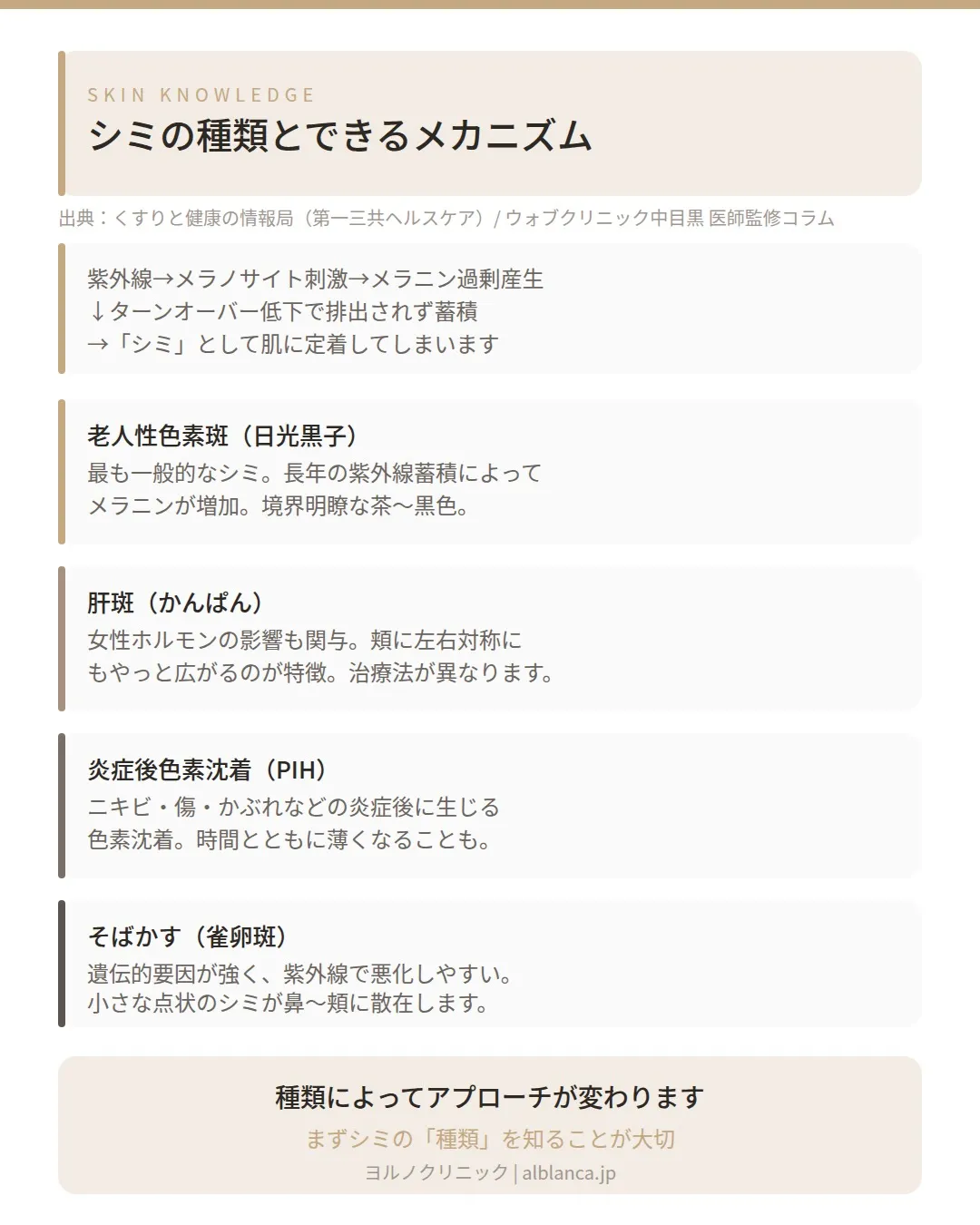 ✨ そのシミ、正しいアプローチで変わるかもしれません